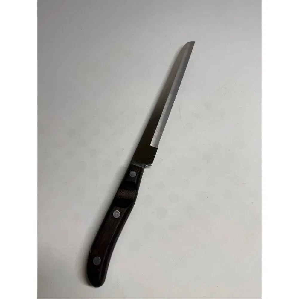 Vtg Oneida ENTREE CUTLERY Serrated Stainless Carving Knife 10